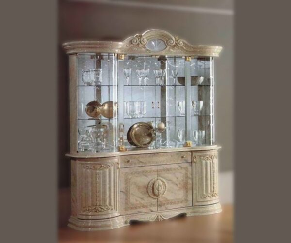 Ben Company Betty Onyx Finish Italian 4 Door Vitrine
