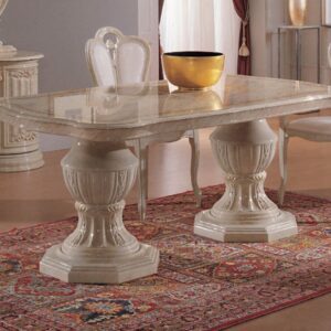 Ben Company Betty Onyx Finish Italian Dining Table Only