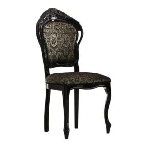Ben Company Betty Black and Gold Finish Italian Chair