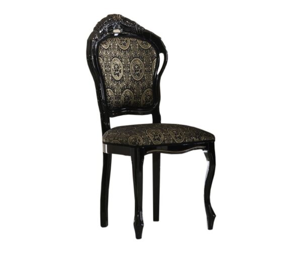 Ben Company Betty Black and Gold Finish Italian Chair
