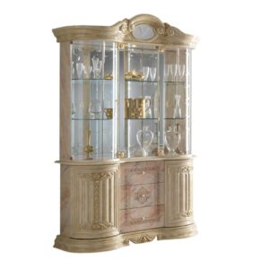 Ben Company Betty Onyx Finish Italian 2 Door Vitrine