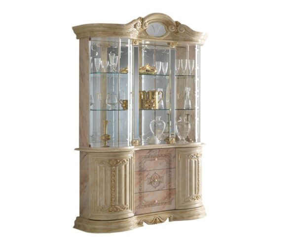 Ben Company Betty Onyx Finish Italian 2 Door Vitrine