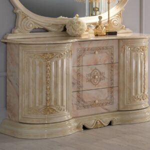 Ben Company Betty Onyx Finish Italian 3 Door Buffet