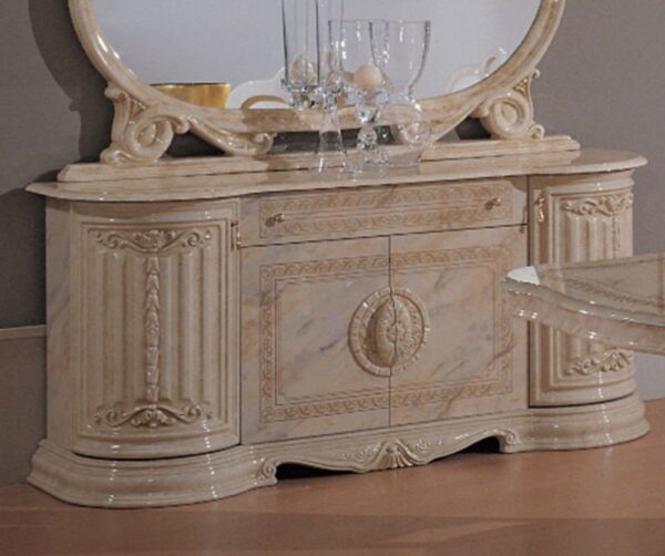 Ben Company Betty Onyx Finish Italian 4 Door Buffet