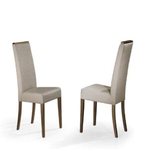 H2O Design Desiree Bronze Gold Italian Dining Chair in Pair