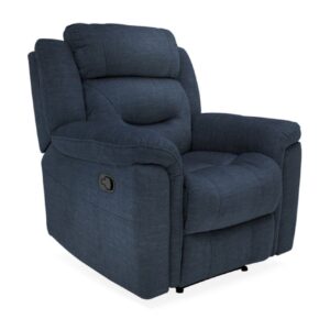 Vida Living Dudley Blue Reclining Armchair