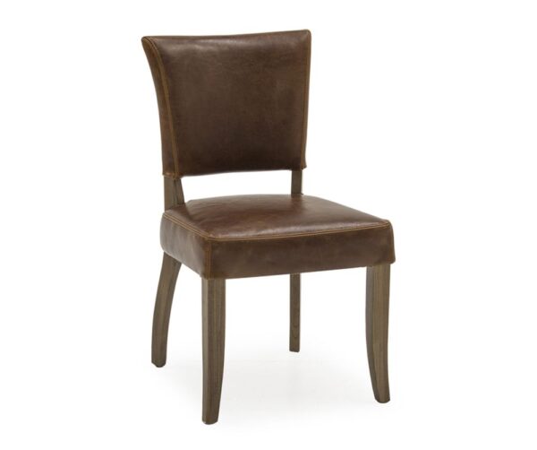 Vida Living Duke Tan Brown Leather Dining Chair