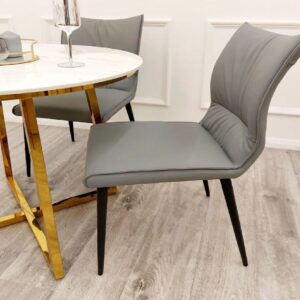 Furnish 365 Flora Leather Dining Chair