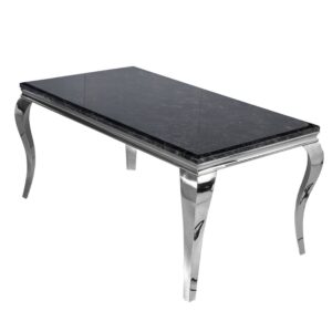 Furnish 365 Louis Chrome Dining Table (L150cm)