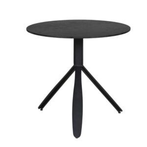 Vida Living Kya Black Circular Dining Table (W80cm)