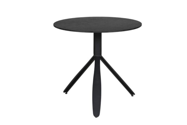 Vida Living Kya Black Circular Dining Table (W80cm)