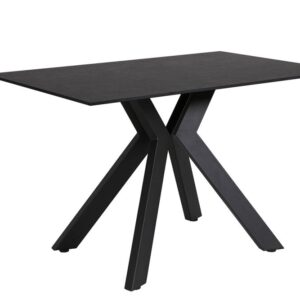 Vida Living Kya Black Dining Table (W160cm)