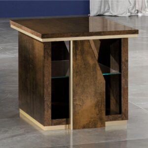 H2O Design Desiree Bronze Gold Italian Lamp Table