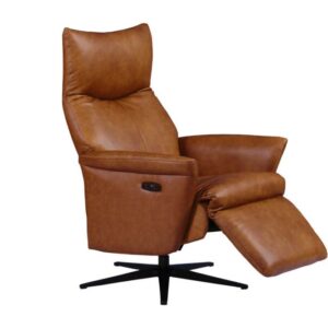 Vida Living Leandro Tan Electric Reclining Accent Chair