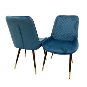 Furnish 365 Luna Velvet Dining Chair Color Options Available