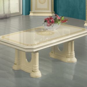 Ben Company New Venus Beige and Gold Italian Coffee Table