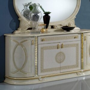 Ben Company New Venus Beige and Gold Italian 4 Door Buffet