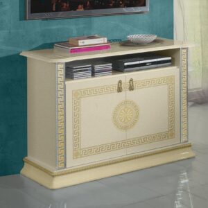 Ben Company New Venus Beige and Gold Italian TV Cabinet