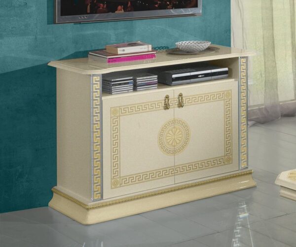 Ben Company New Venus Beige and Gold Italian TV Cabinet