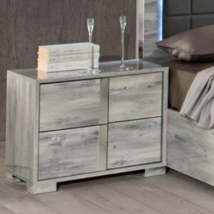 H2O Design Serena Light Grey Italian Night Table
