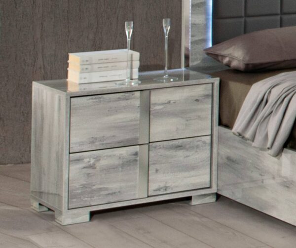H2O Design Serena Light Grey Italian Night Table