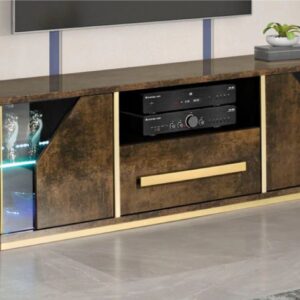 H2O Design Desiree Bronze Gold Italian TV Cabinet