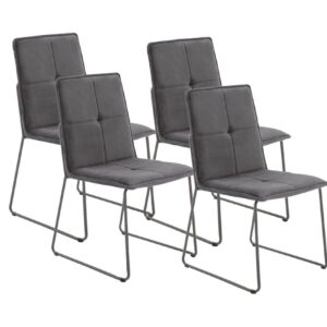 Vida Living Soren Grey Dining Chair in Pair