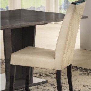 Ben Company Vittoria Grey Trap Italian Dining Chair in Pair