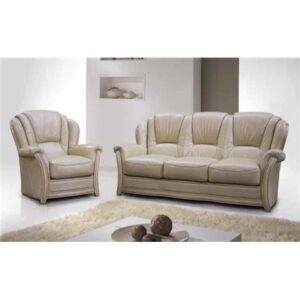 Fenice Full Italian Leather 3 + 1 + 1 Sofa Suite
