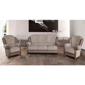 Queen Anne CAT.A Fabric Sofa Suite 3 + 1 + 1