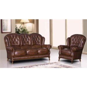 Barbara Italian Full Leather 3 + 1 + 1