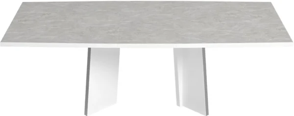 Modern Mara White Italian 6-10 Seater Extending Dining Table - Image 2