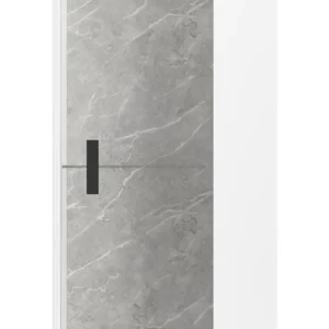 Modern Mara White Italian 1 Door Vitrine - RHF