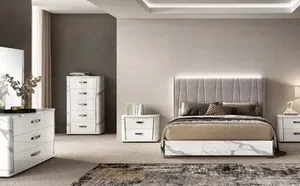 Status Anna Night White Italian Bed