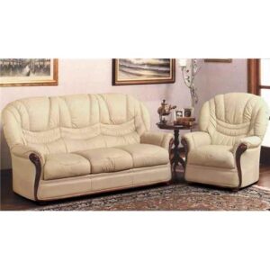 Best Italian CAT.R Leather 3 + 1 + 1 Sofa Suite