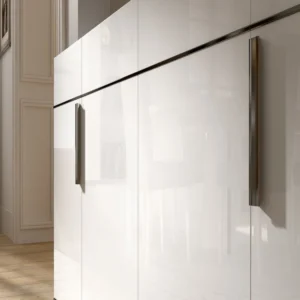 Modern Mara White 195cm Large Buffet 4 Door Sideboard with Metal Handle