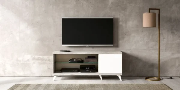 Modern Treviso White Italian 151cm TV Unit