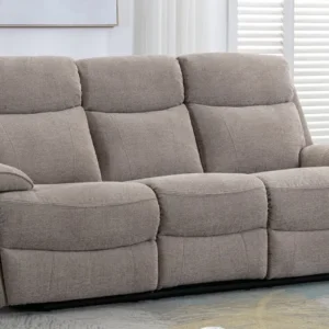 Aurelia Oatmeal Fabric 2/3 Seater Recliner Sofa