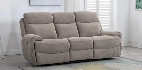 Aurelia Oatmeal Fabric 2/3 Seater Recliner Sofa
