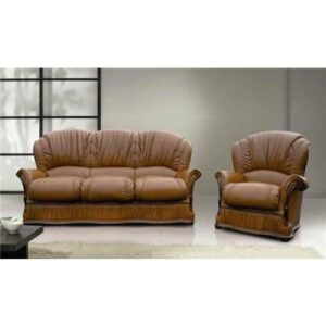 Boris Italian CAT.R Leather 3 + 1 + 1 Sofa Suite