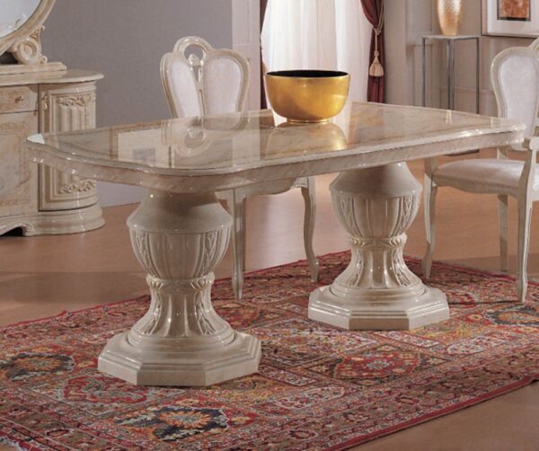Ben Company Betty Onyx Finish Italian Dining Table With 6 Chairs - Image 2