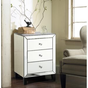 Augustina Nightstand Mirror 3 Drawer