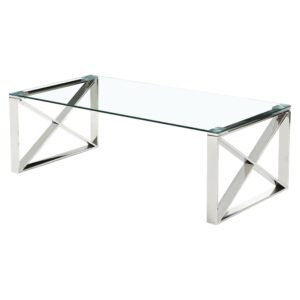 Ningbo Silver Clear Glass Coffee Table