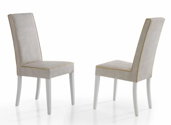 H2O Design Vogue White Italian Dining Chair in Pair