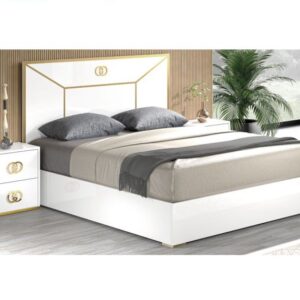 H2O Design Vogue White Italian Bed Frame