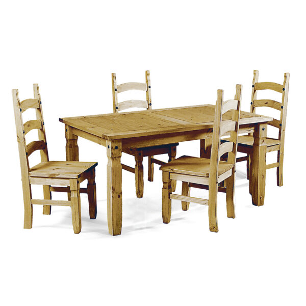 Corona Dining Set with 6 Chairs