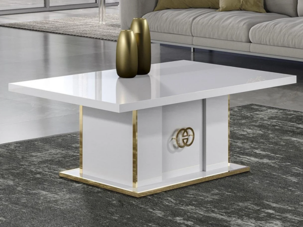 H2O Design Vogue White Italian Coffee Table