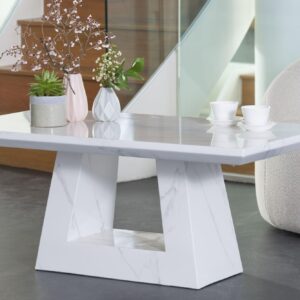Rio White Marble Coffee Table