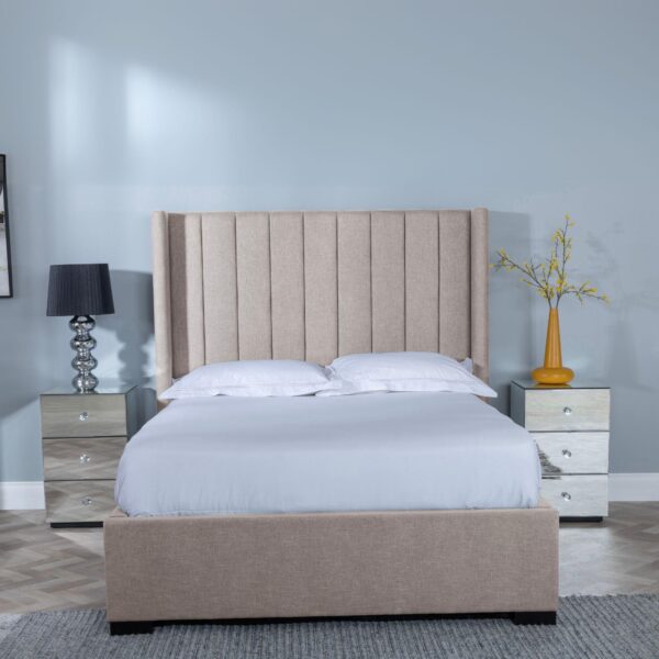 Aspen Boucle Fabric Ottoman Storage Bed - Image 6