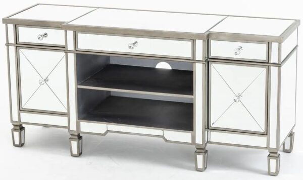 Acorn Mirrored Champagne Trim TV Unit - Image 3